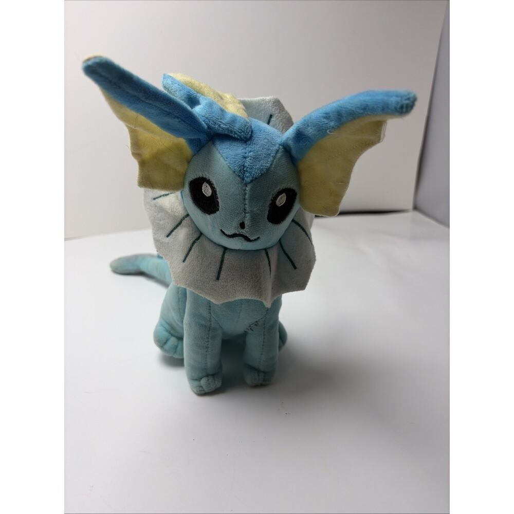 Vaporeon B0712 Legit Pokemon Takara Tomy Plush 8" Stuffed Toy Doll Made In Japan